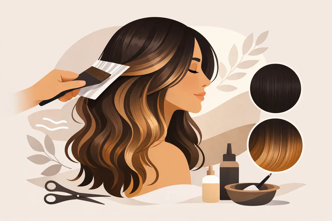 Balayage en cabello oscuro: así se ve mejor